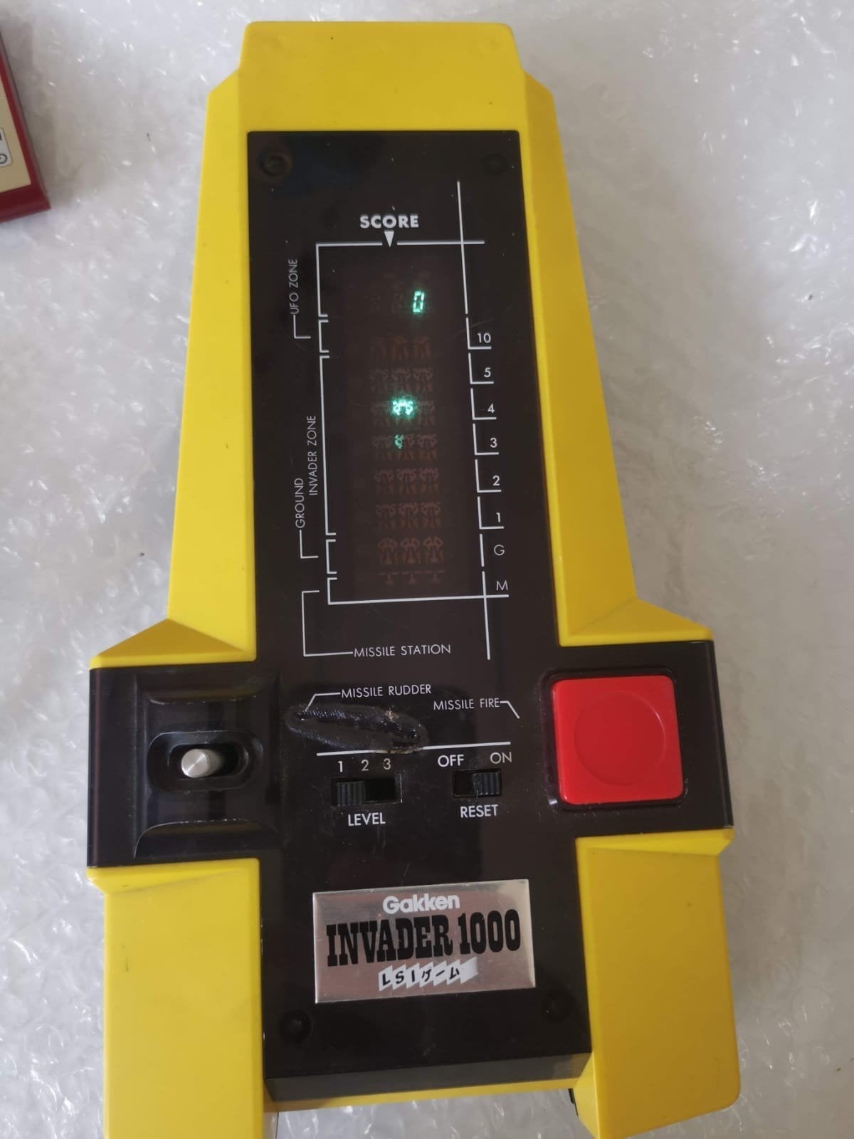 Invader 1000 Gakken consoletafelblad, Games en Spelcomputers, Spelcomputers | Overige, Ophalen of Verzenden, Gebruikt