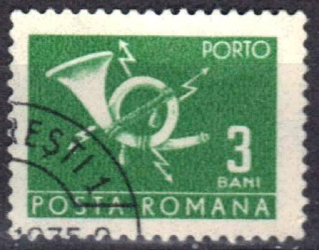Roemenie 1967 - Yvert 127bTX - Postkantoor en -symbool (ST), Postzegels en Munten, Postzegels | Europa | Overig, Verzenden, Gestempeld