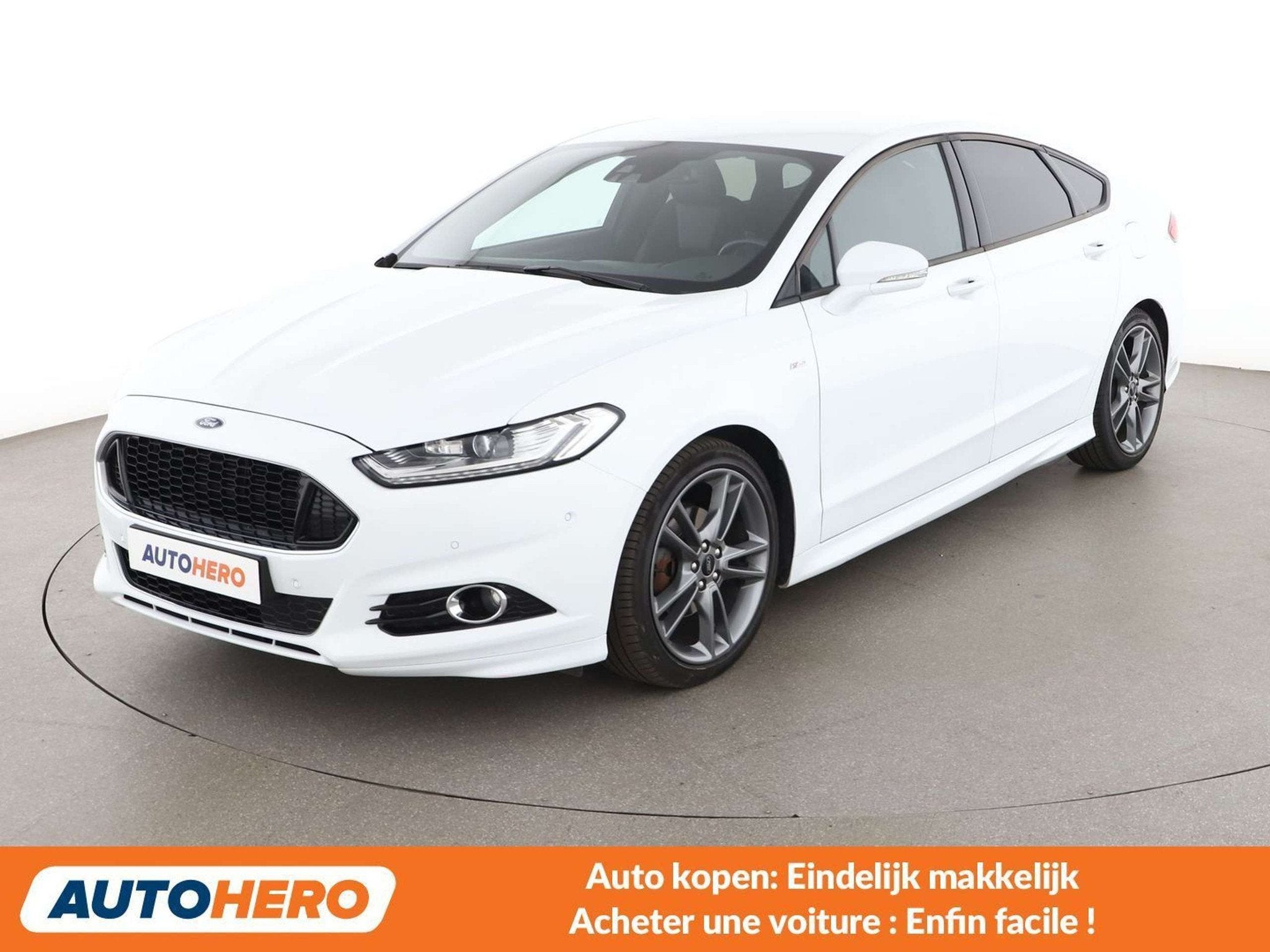 Ford Mondeo 2.0 TDCi ST-Line (bj 2019, automaat), Auto's, Mondeo, Alcantara, Wit, 5 deurs