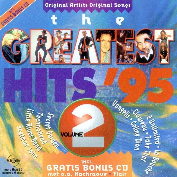 SALE--CD VARIOUS-The Greatest Hits 95 Vol.2 + Bonu, Verzenden