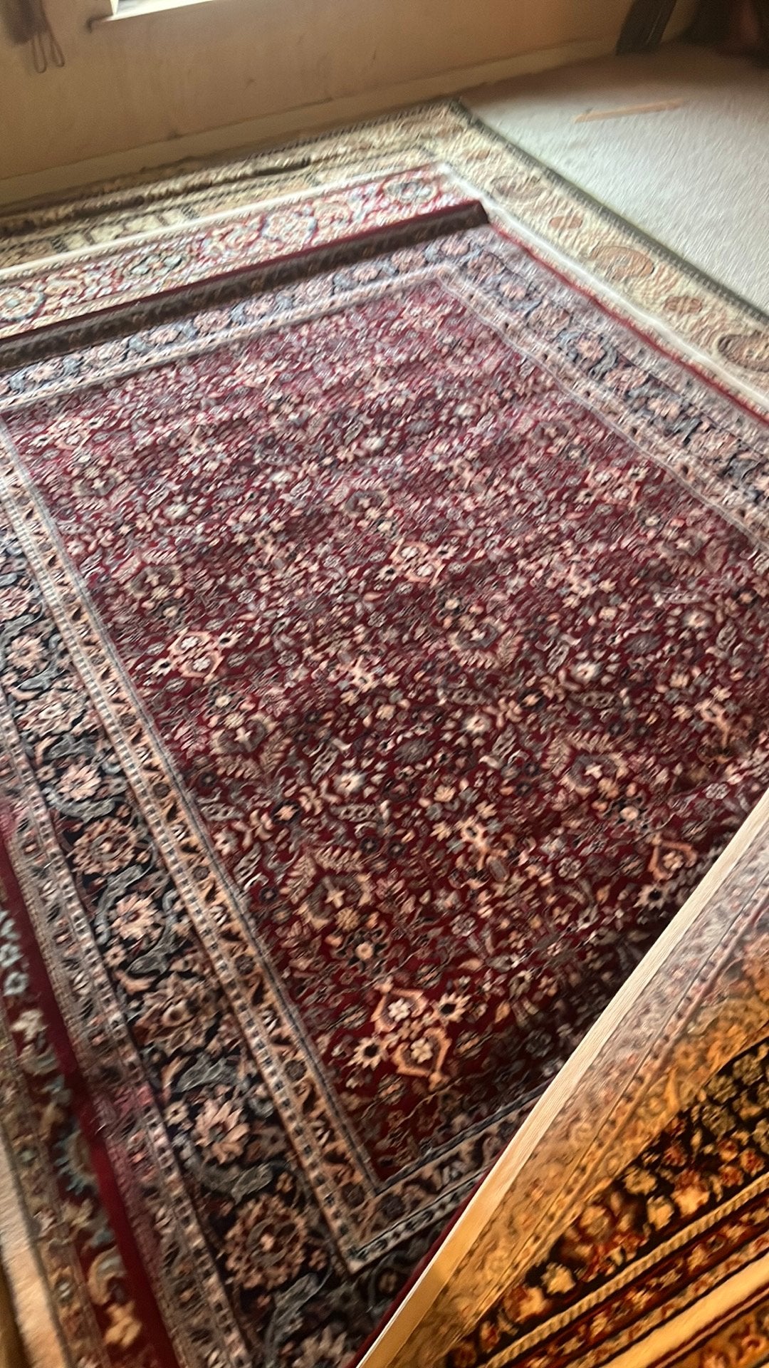 Tapijt wol 170cm:240cm rood, Huis en Inrichting, Ophalen, Zo goed als nieuw, Rood