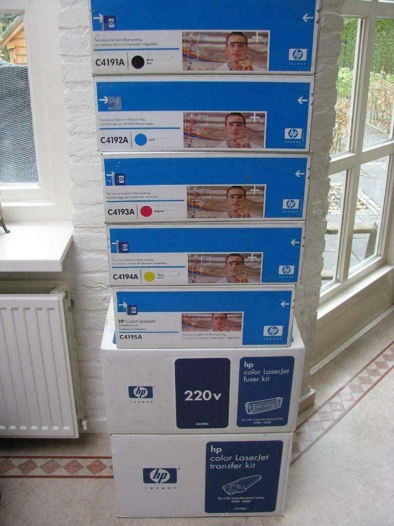 HP toners-drum-fuser HP 4500-4550 serie in dichte dozen, Computers en Software, Printerbenodigdheden, Ophalen of Verzenden, Nieuw