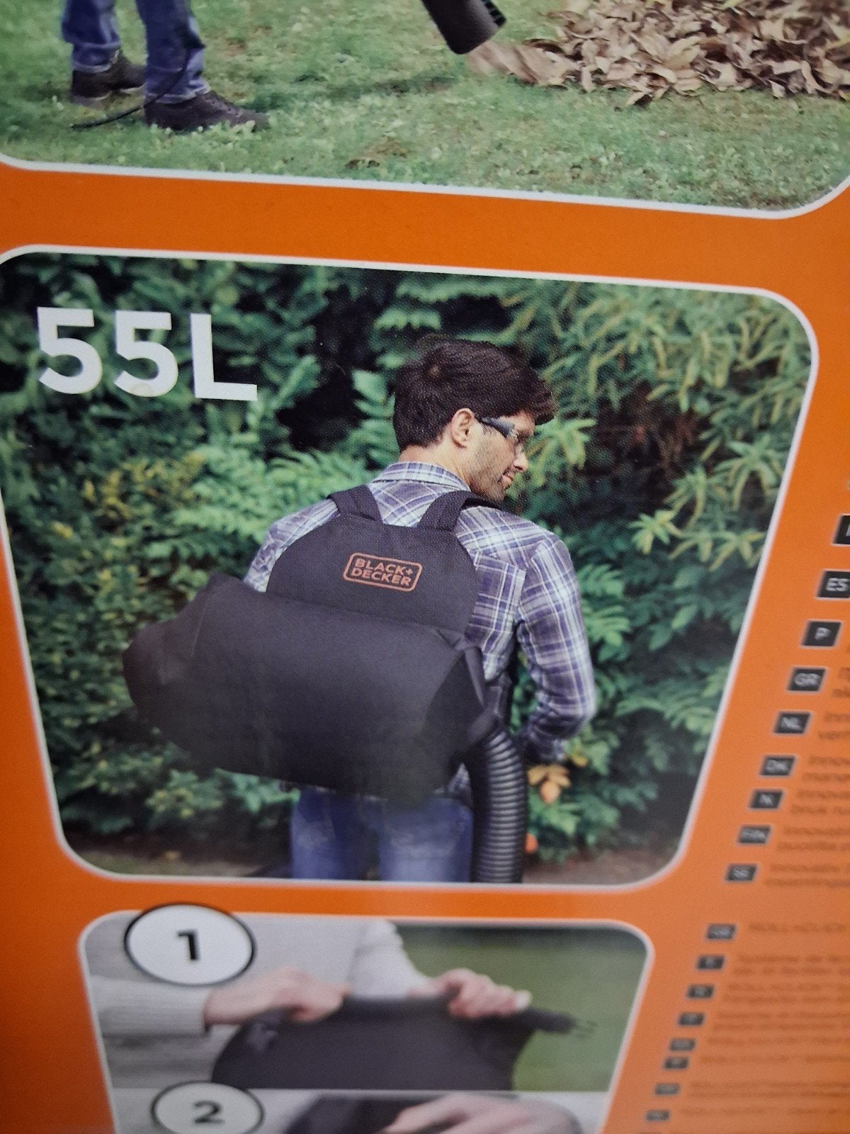 zak voor bladblazer, Tuin en Terras, Black&Dekker, Ruggedragen, Ophalen of Verzenden, Zo goed als nieuw