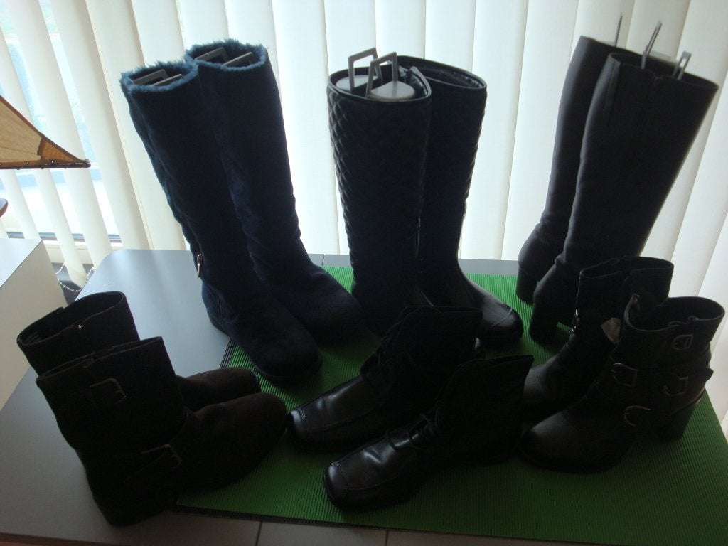 schoenen-laarzen++dames++, Enlèvement, Comme neuf, Noir