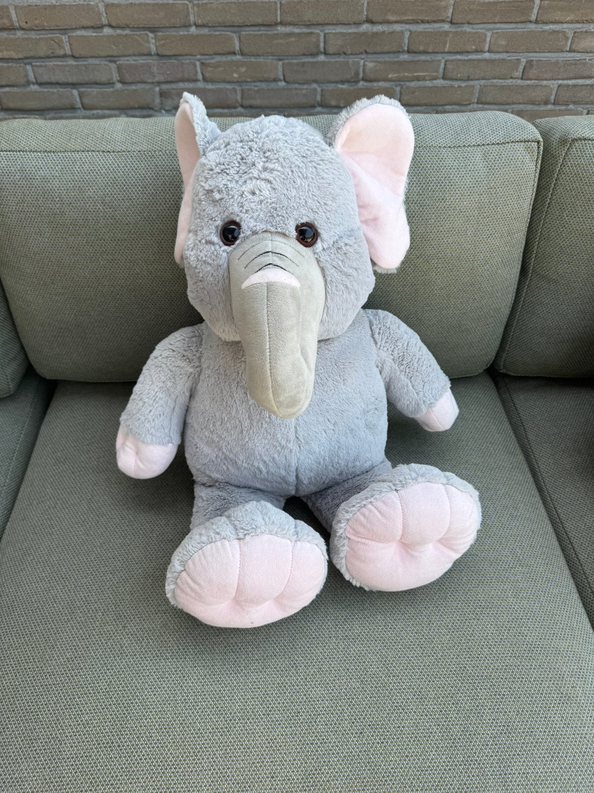 Grote knuffel beer olifant, Enfants & Bébés, Jouets | Peluches, Overige karakters, Autres marques, Comme neuf, Gris
