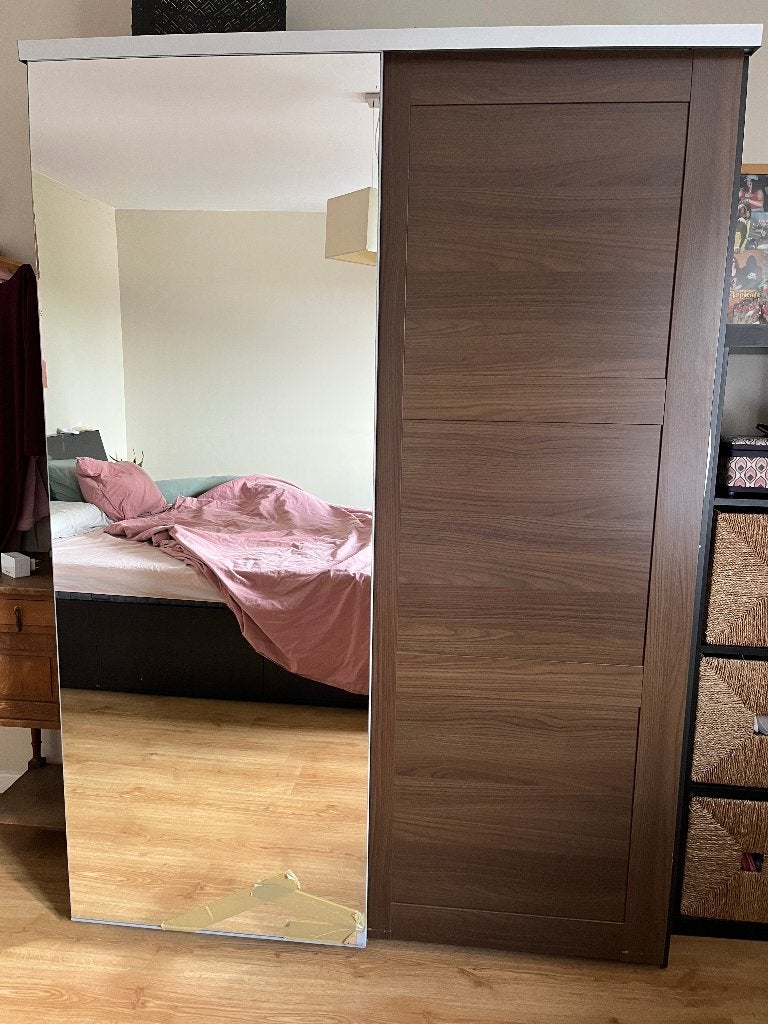 Kleerkast, Huis en Inrichting, Kasten | Kleerkasten, Ophalen, Gebruikt, Met deur(en), 200 cm of meer