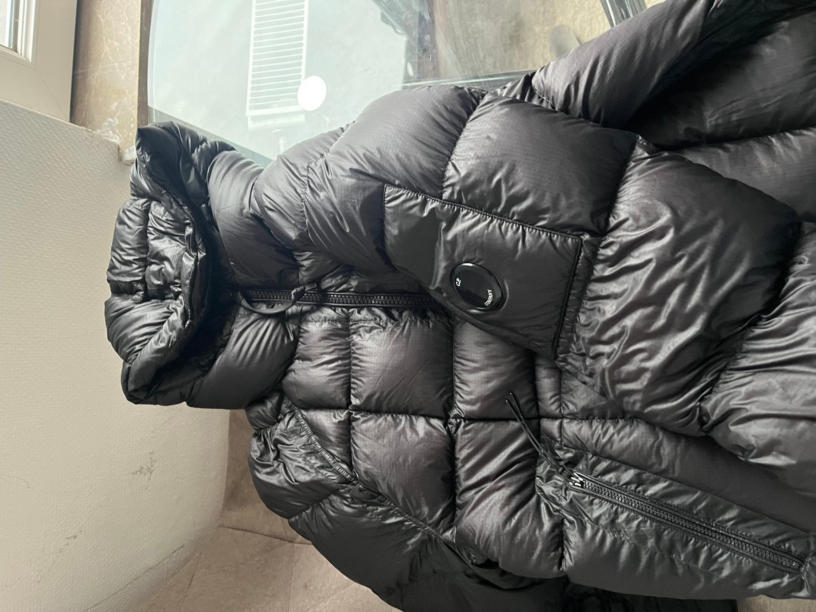 C.P.COMPNY, Vêtements | Hommes, Vestes | Hiver, Enlèvement ou Envoi, Porté, Taille 52/54 (L), Noir