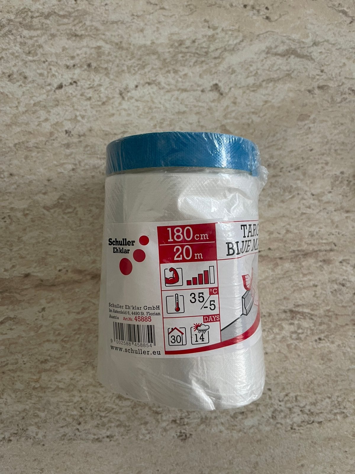 Afdekfolie met tape voor schilderwerken, Doe-het-zelf en Bouw, Ophalen, Zo goed als nieuw, Verf