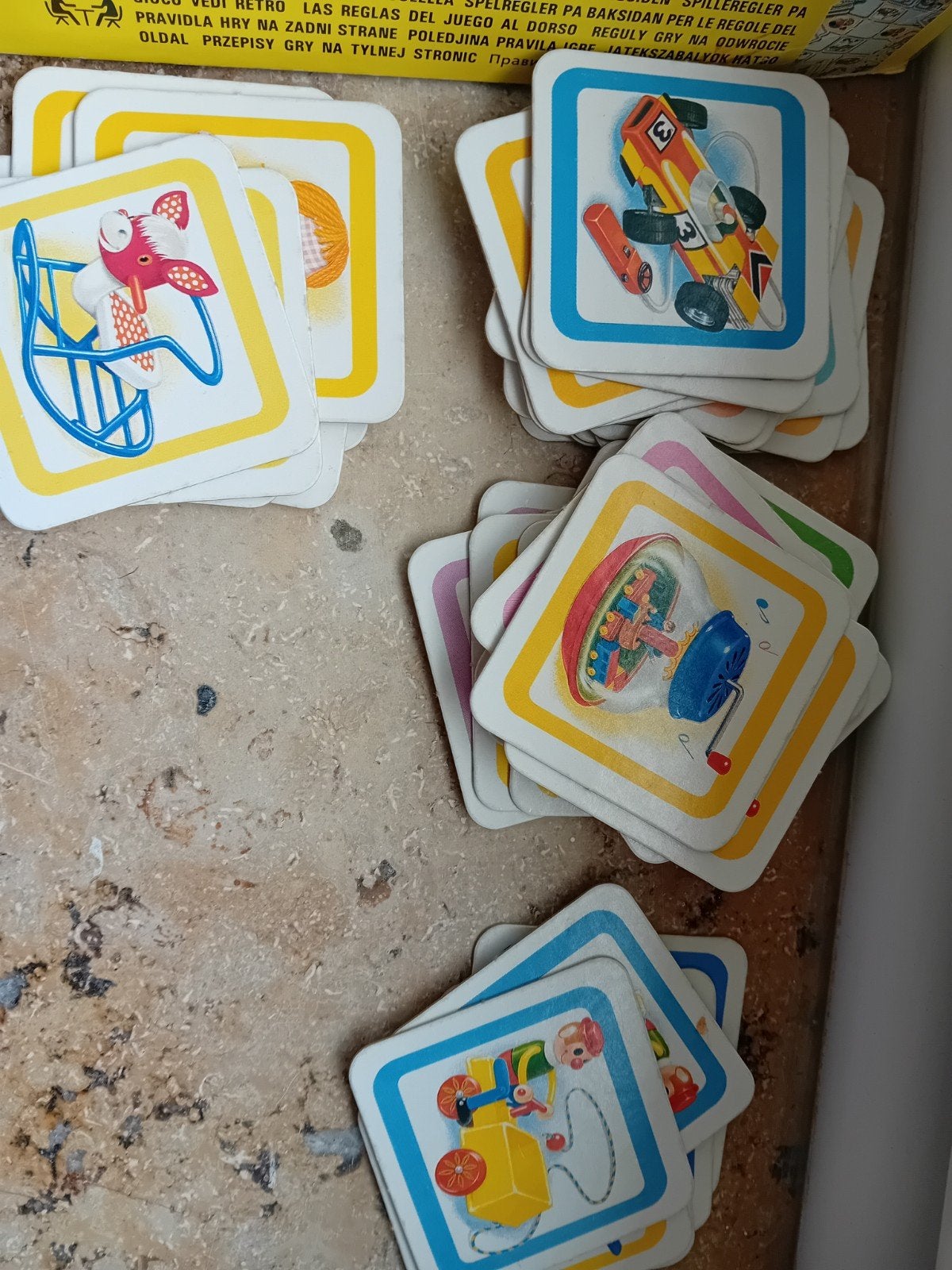 Remember playtime vind de gelijke prenten, Ophalen