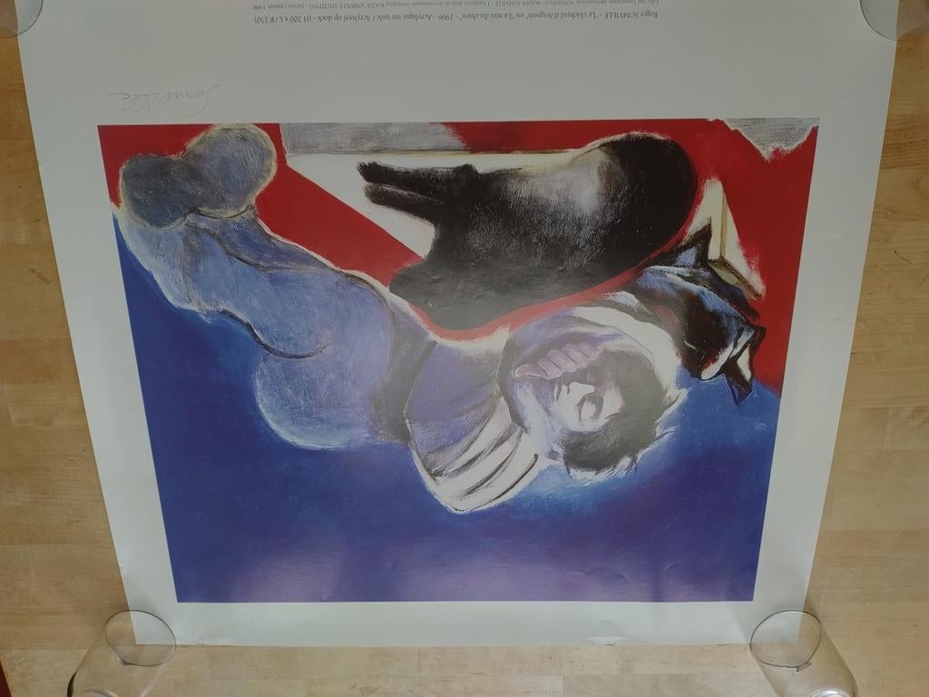 Affiche Roger Somville signée, Antiek en Kunst, Ophalen