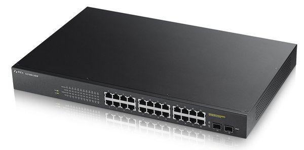 ZYXEL GS1900-24HP 24-port GbE L2 PoE Smart Switch rack 170W, Informatique & Logiciels, Commutateurs réseau, Comme neuf, Enlèvement ou Envoi