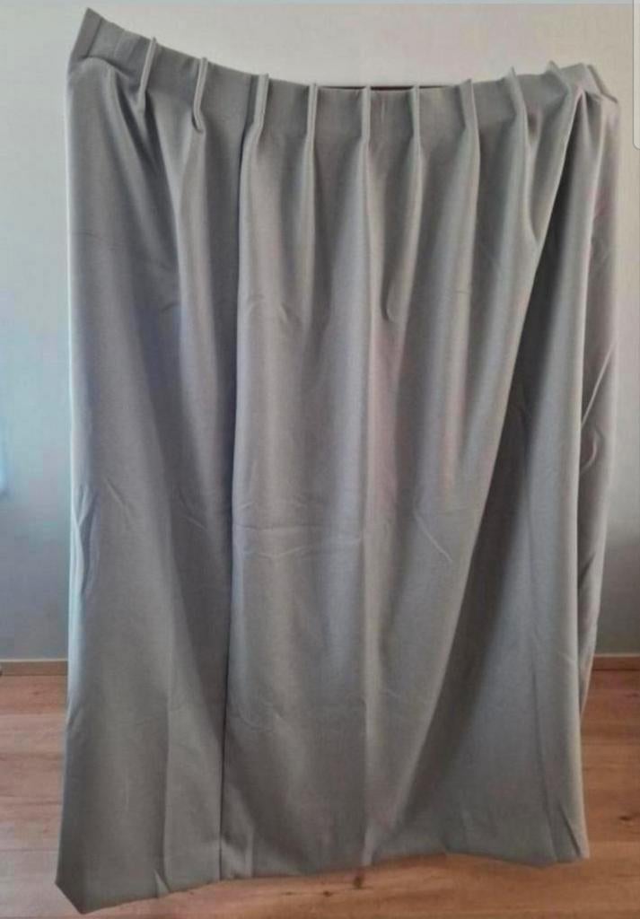 Rideaux neuf doublé occultant de chez Heytens, Enlèvement, Gris