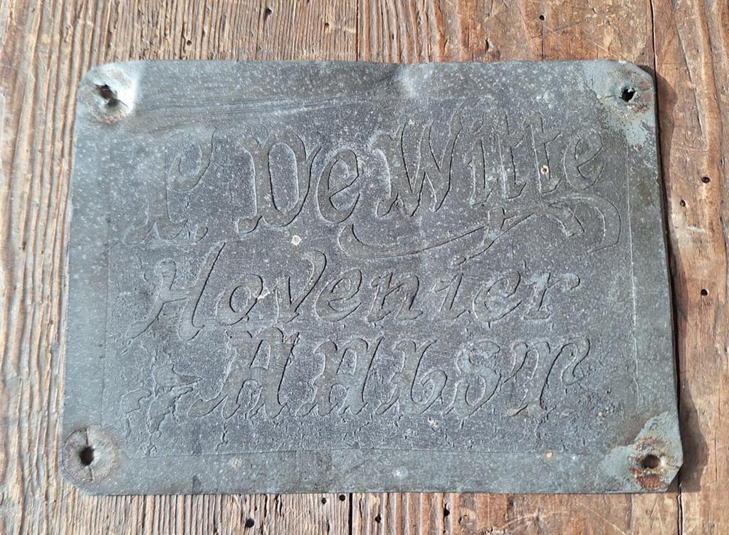 Très ancienne plaque signalétique Alost, Enlèvement ou Envoi