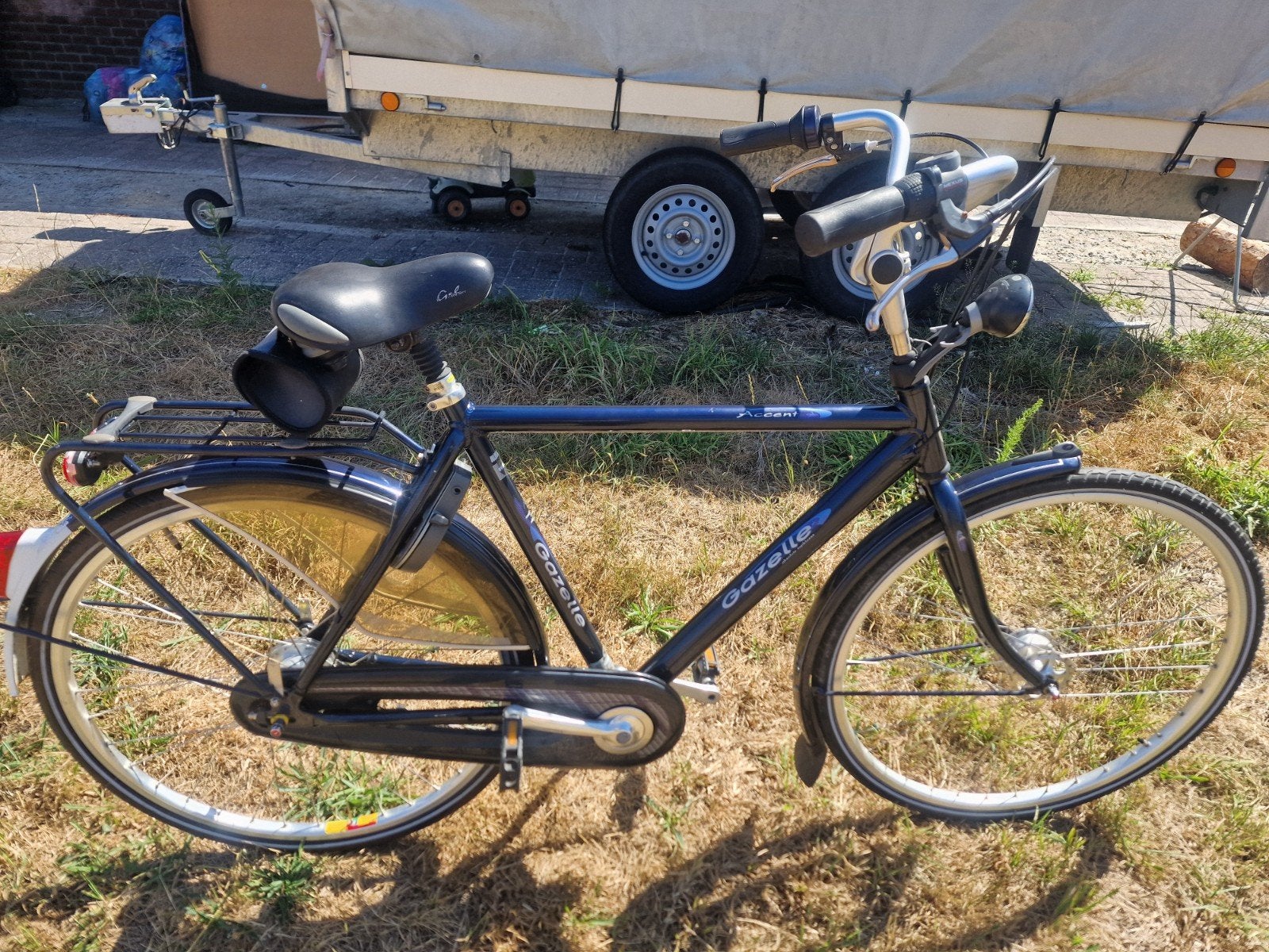 herenfiets gazelle accent 28" 57 cm, Fietsen en Brommers, Ophalen, Gebruikt, Versnellingen, 57 tot 61 cm