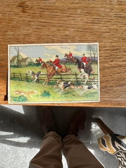 de werkende bie de Jacht N 8, Ophalen of Verzenden, Gebruikt, Natuur, Prent