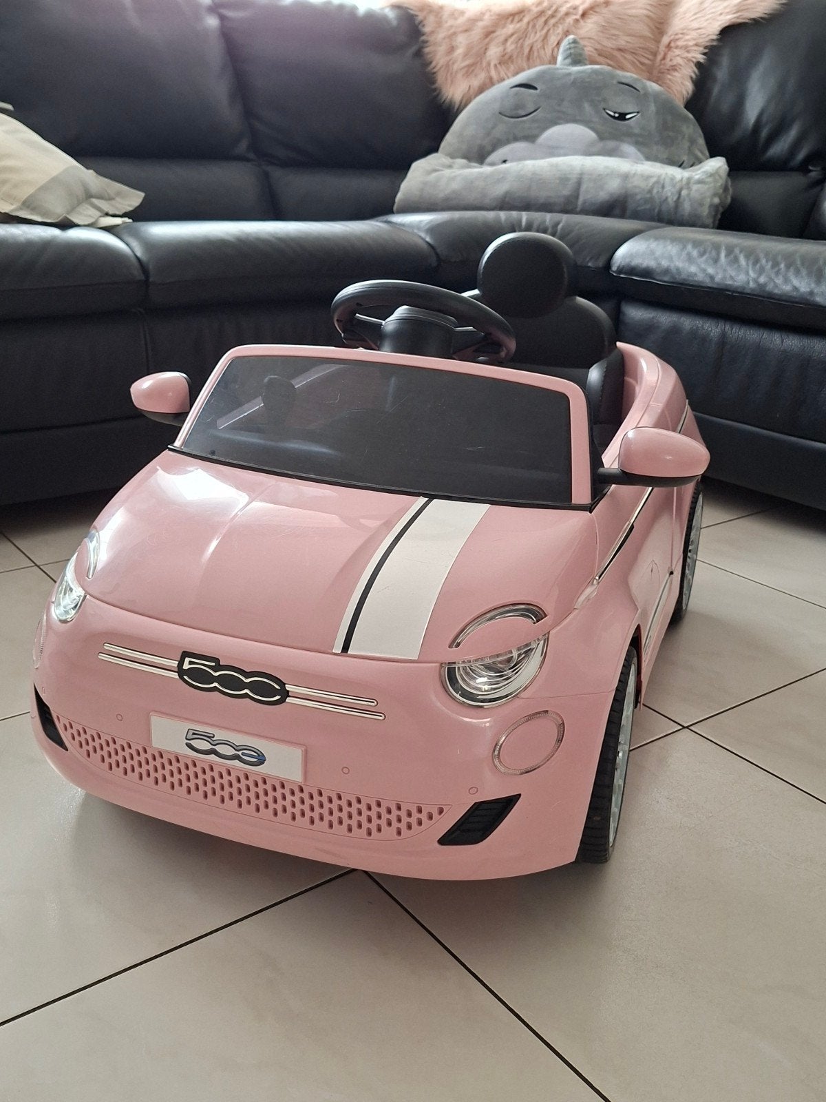 Eco toy roze elektrische fiat 500 kinderauto, Ophalen