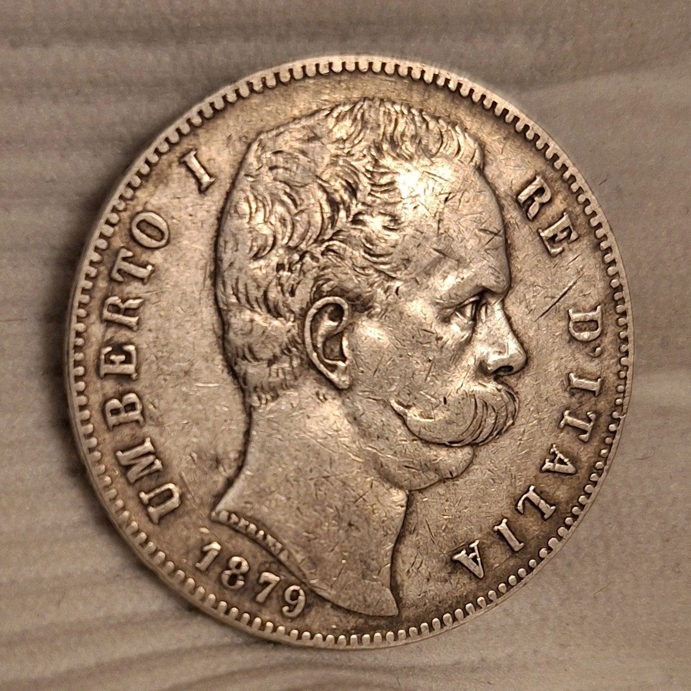 Zilveren 5 Lire 1879 Italië – Umberto I (25g Zilver)

Beschr, Ophalen of Verzenden, Italië, Zilver