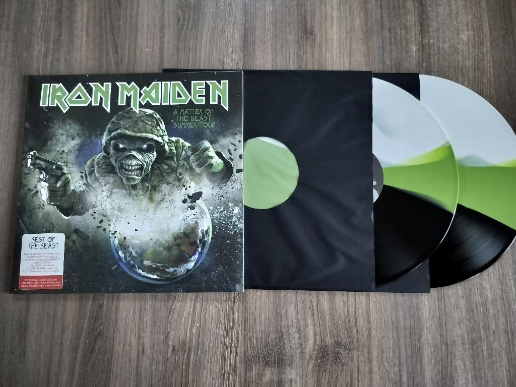IRON MAIDEN - A MATTER OF THE BEAST SUMMER TOUR - 2 lp color, Double LP, Enlèvement ou Envoi