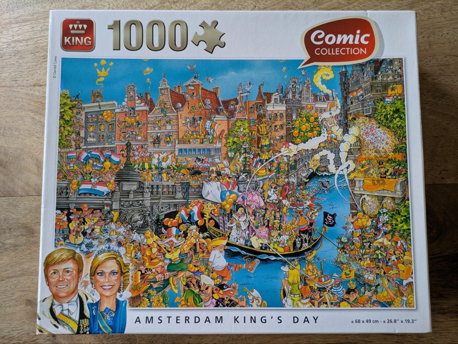 Puzzel Amsterdam King's Day 1000 stukjes, Ophalen, 500 t/m 1500 stukjes, Zo goed als nieuw, Legpuzzel