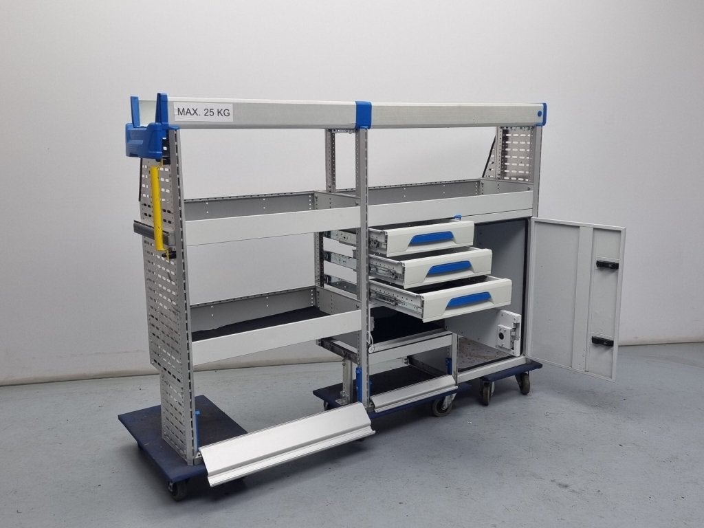 Sortimo bedrijfswagen inrichting bedrijfswageninrichting