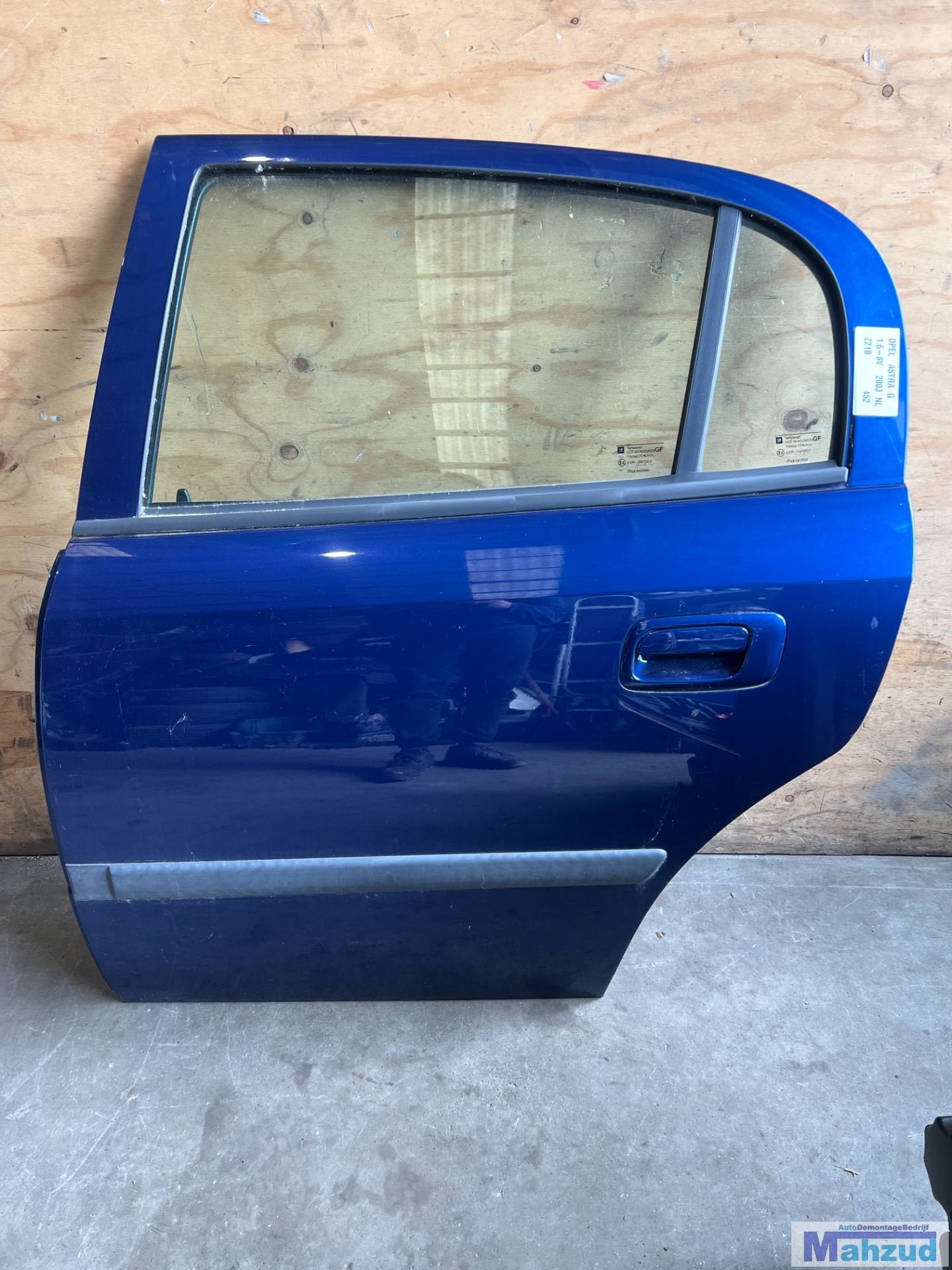 OPEL ASTRA G HATCHBACK blauw Z21B links achter deur 1998-200, Gebruikt, Deur, Opel Automobile GmbH, Kontakt@opel-infoservice.de