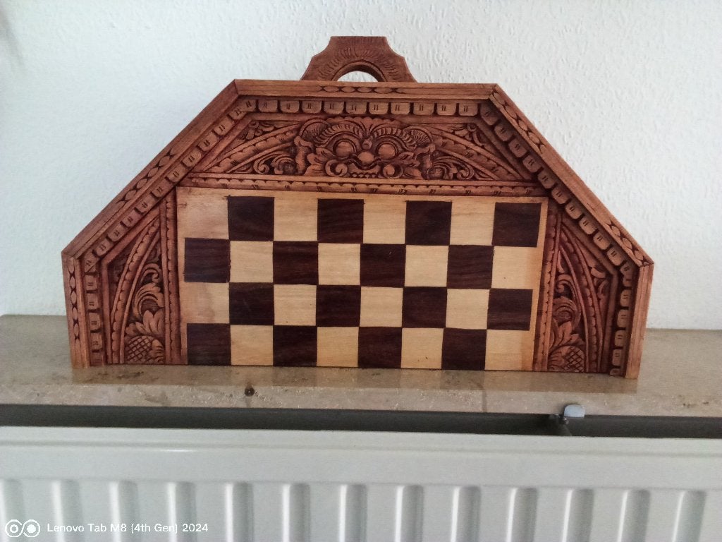 schaak-/dambord hout, Ophalen
