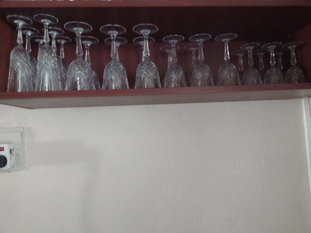 24 verres en cristal. Parfait état., Enlèvement ou Envoi