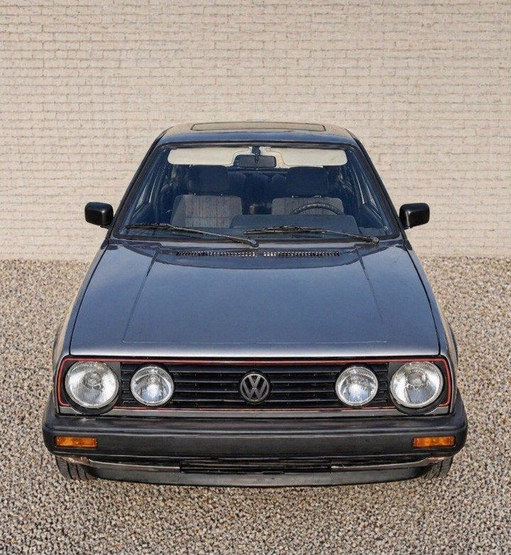 Oldtimer VW Golf 2 DIESEL (jp) 103.500-km 3-deurs trekhaak, Argent ou Gris, Boîte manuelle, Radio, Diesel