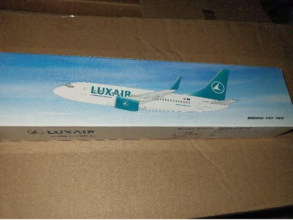 Luxair Boeing 737-700 1/200 schaalmodel vliegtuig, Verzamelen, Ophalen of Verzenden, Nieuw, Schaalmodel