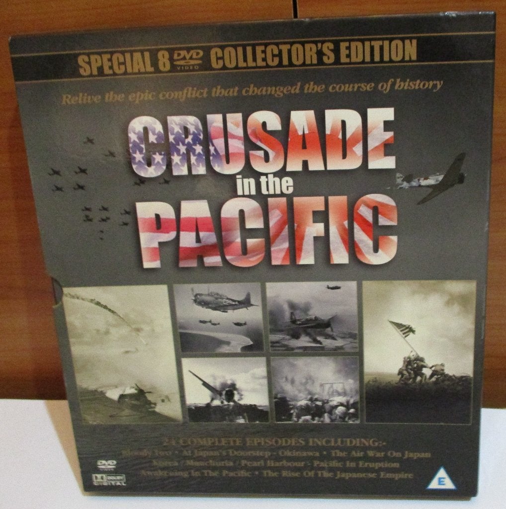 CRUSADE i/d PACIFIC–8 Complete DVD’s in Box-als nieuw U.S.A, Armée de l'air, 1945 à nos jours, Diverse auteurs, Comme neuf