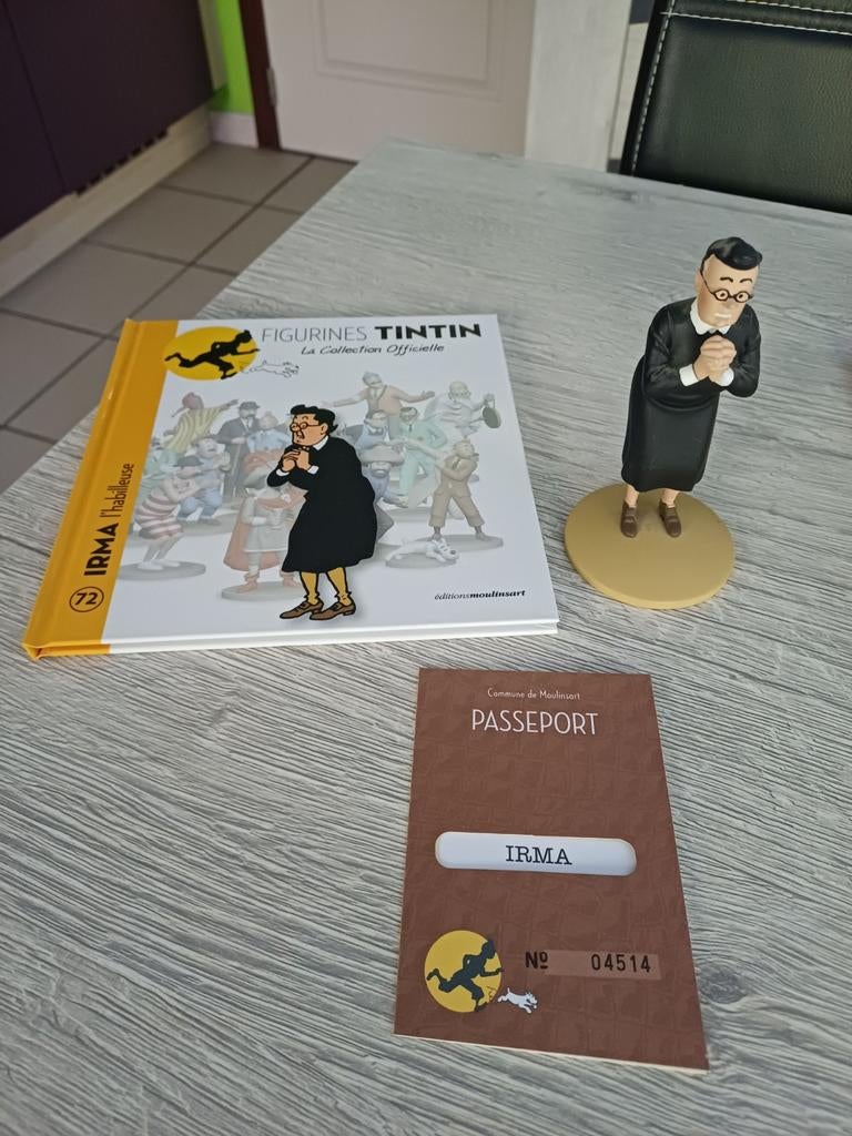 Figurine Irma Collection Officielle Moulinsart, Enlèvement ou Envoi, Tintin, Comme neuf, Statue ou Figurine