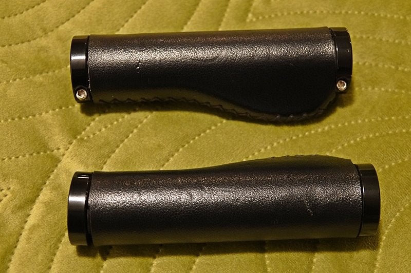 PU Lederen handvaten ergonomisch gevormd 130 mm lang, Overige merken, Fatbike, Comme neuf, Cuir