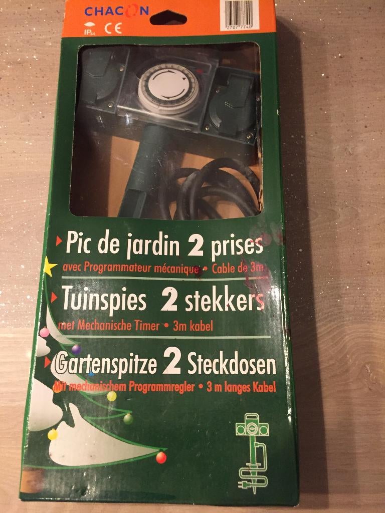 2 prises avec programmateur mécanique journalier,, Tuin en Terras, Bewateringscomputers, Ophalen