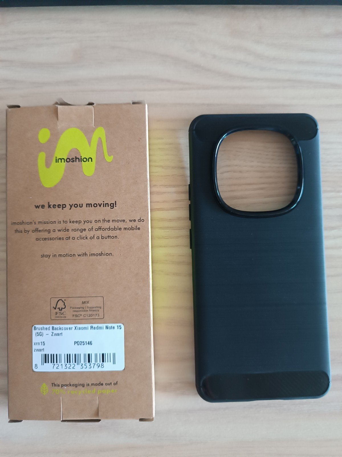 Xiaomi redmi note 15 cover (5g), Neuf, Anti-traces de doigts, Noir, Façade ou Cover