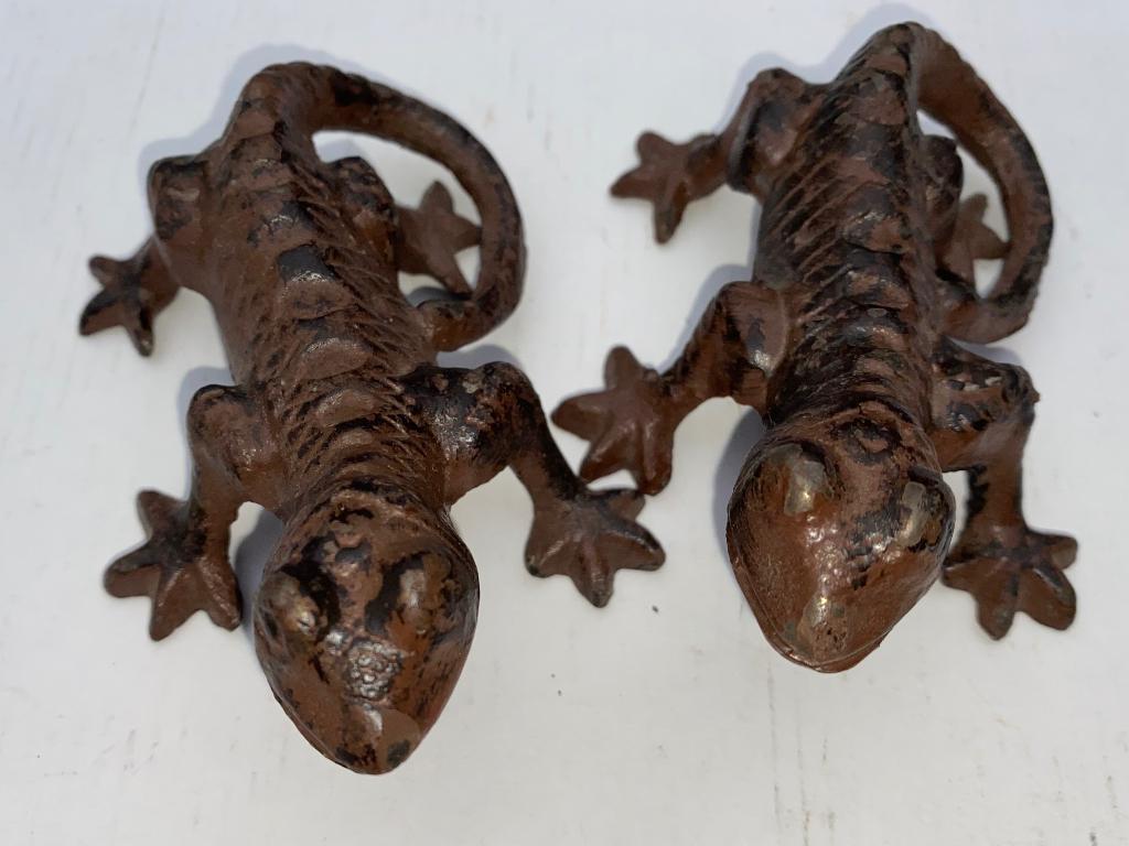 Petits décors de reptiles en métal, Antiquités & Art, Enlèvement ou Envoi