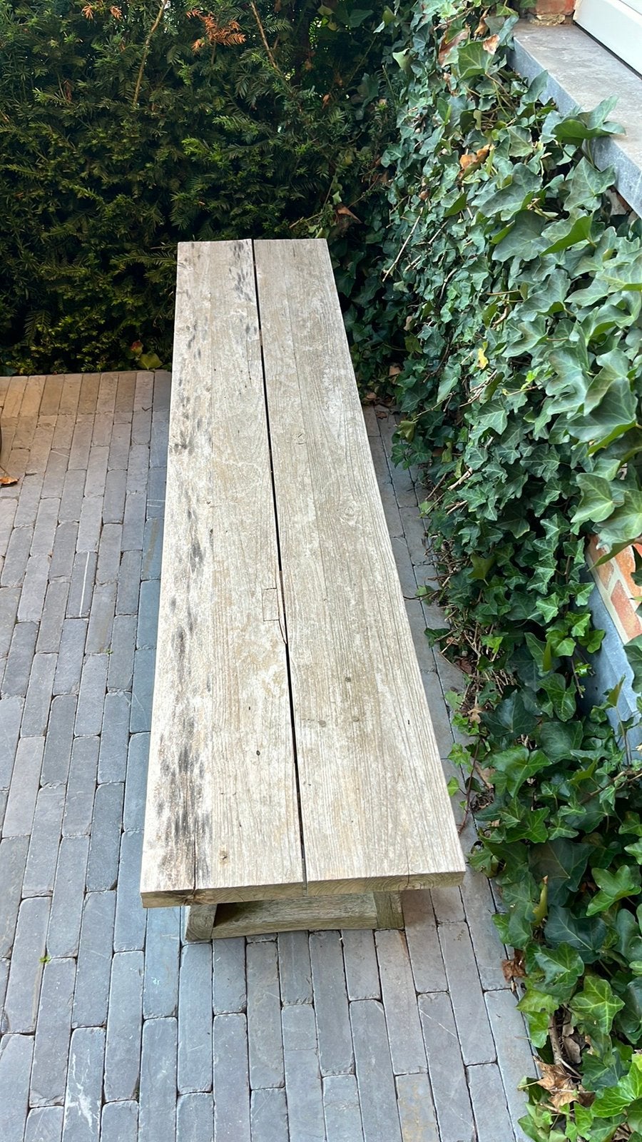 Canapé Scapa Home en teck 160x35x48, Jardin & Terrasse, Enlèvement, Comme neuf