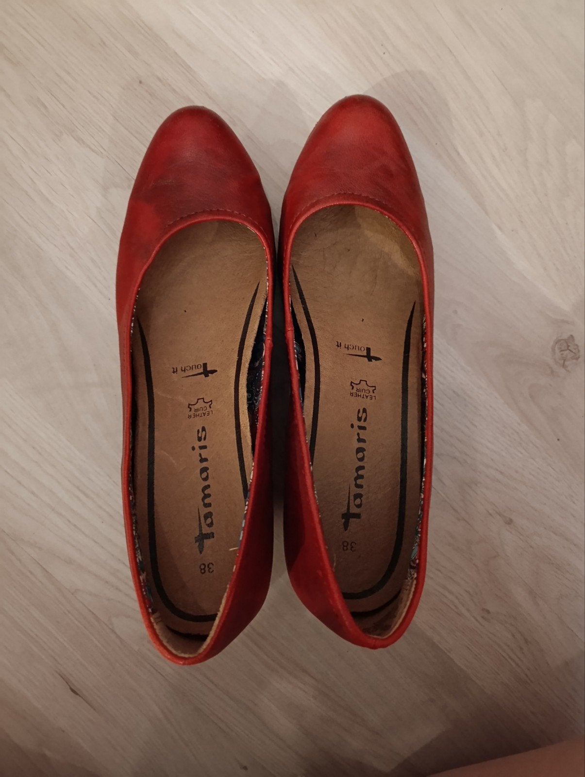 pumps maat 38, Escarpins, Comme neuf, Enlèvement, Rouge