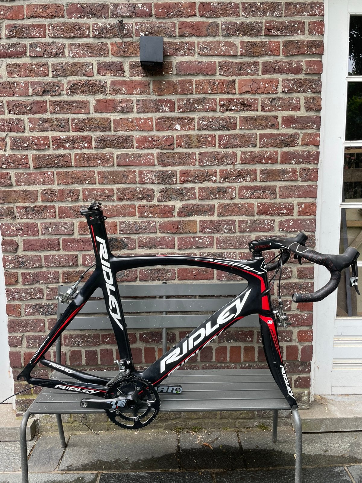 Ridley Noah Aero Carbon Frameset 2012| Maat M + derailleur, Enlèvement, Carbone