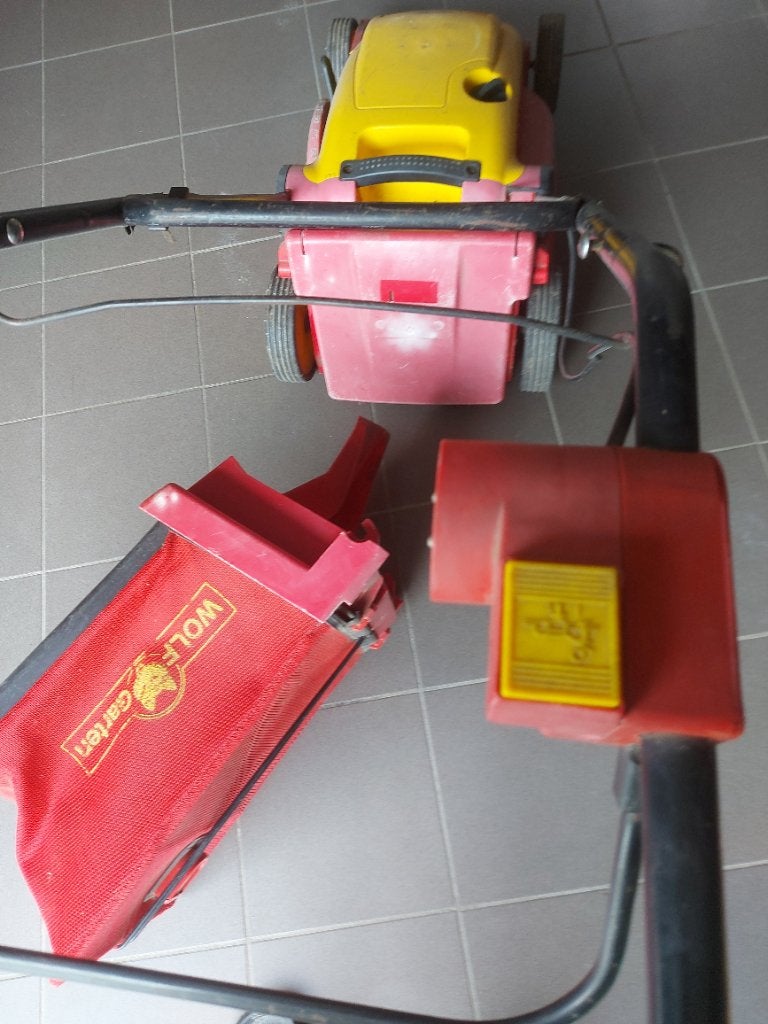 Electrische grasmaaier, Jardin & Terrasse, Tondeuses à gazon, Wolf Garten, Sac de ramassage, 40 à 49 cm, Enlèvement