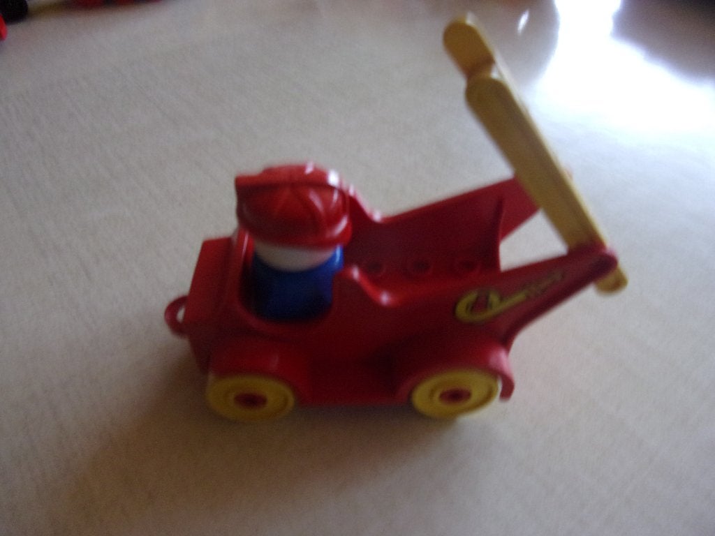 DUPLO : Brandweerwagen met ladder en pompier, Enlèvement ou Envoi, Utilisé, Duplo