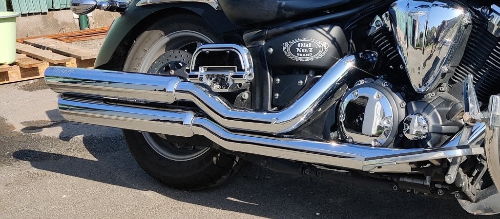 Uitlaat Vance & Hines Yamaha xvs1300 midnight star, Motoren, Ophalen, Gebruikt