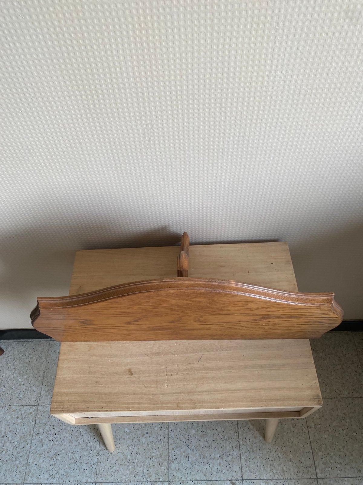 Étagère murale vintage en chêne, Enlèvement ou Envoi, Utilisé