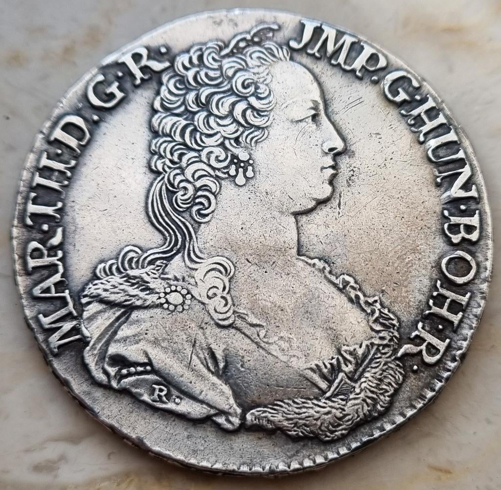 Ducaton 1750 (Antwerpen) Maria Theresia / Kwaliteit !!, Postzegels en Munten, Ophalen of Verzenden, Losse munt, Zilver