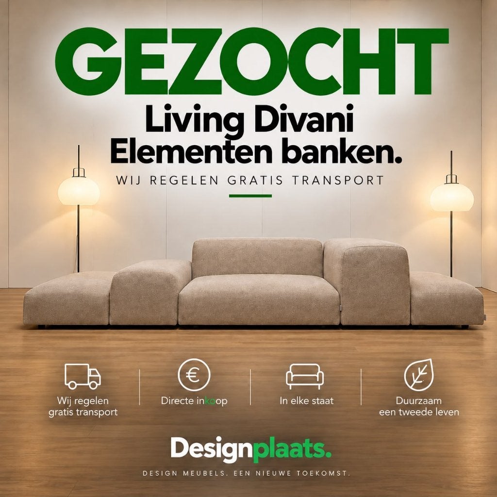 RECHERCHE : Canapé Living Divani — Achat immédiat, Enlèvement ou Envoi, Banc d'angle, Design Bankstellen Living Divani
