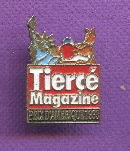 pins cheval prix d'amerique france a306, Envoi, Utilisé, Sport, Insigne ou Pin's