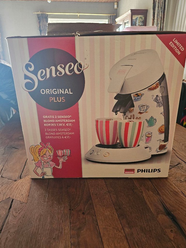 Senseo Original Plus Limited Edition, Réservoir d'eau amovible, Comme neuf, Dosettes et capsules de café, 2 à 4 tasses