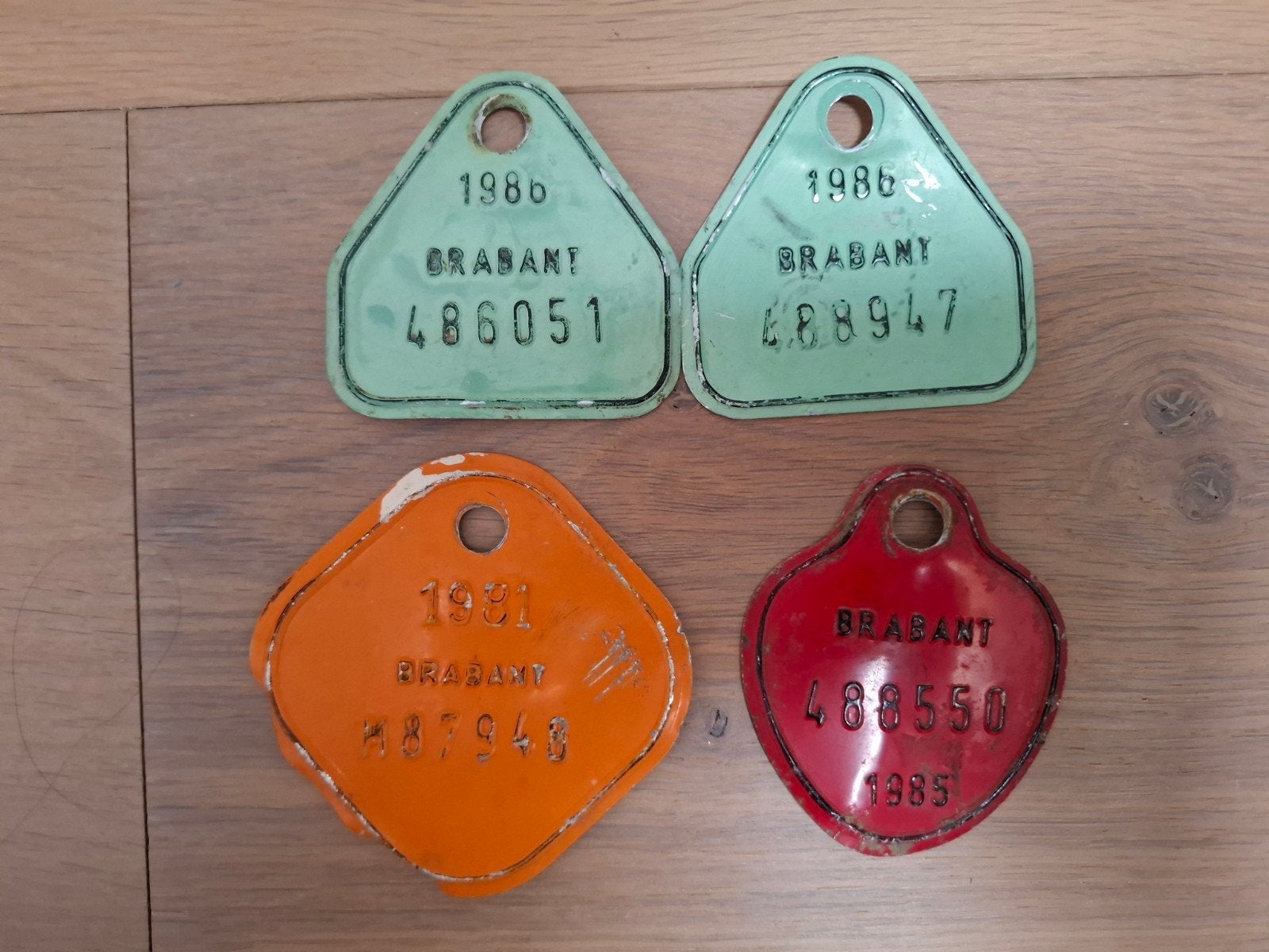 Vintage fietsplaten, Fietsen en Brommers, Ophalen
