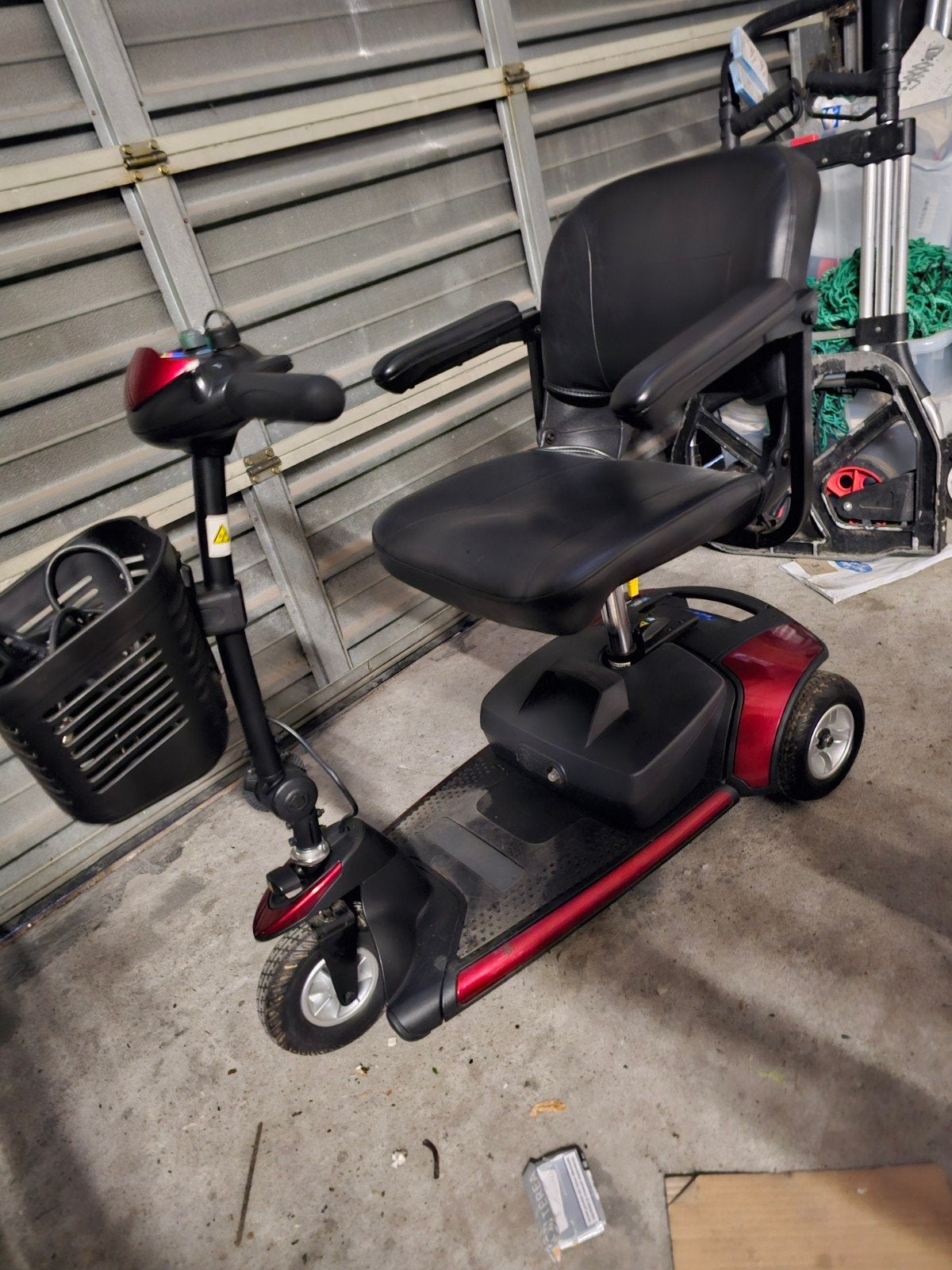 nieuw scootmobiel, Ophalen