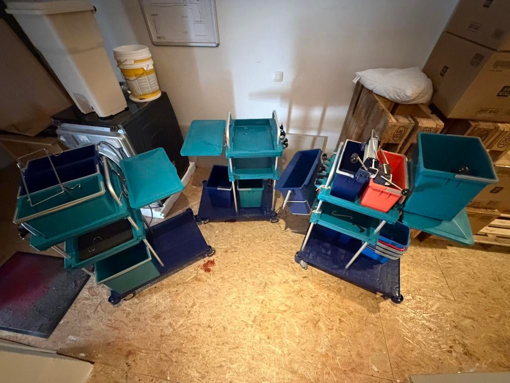 Schoonmaak karren 3 stuks, Kinderen en Baby's, Ophalen, Gebruikt