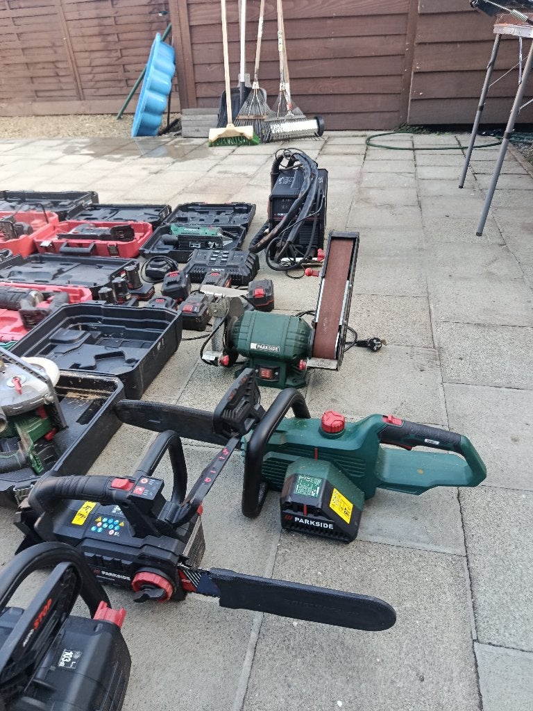 Gros lot de machine Parkside, Doe-het-zelf en Bouw, Ophalen, Zo goed als nieuw, 1000 watt of meer, Overige typen